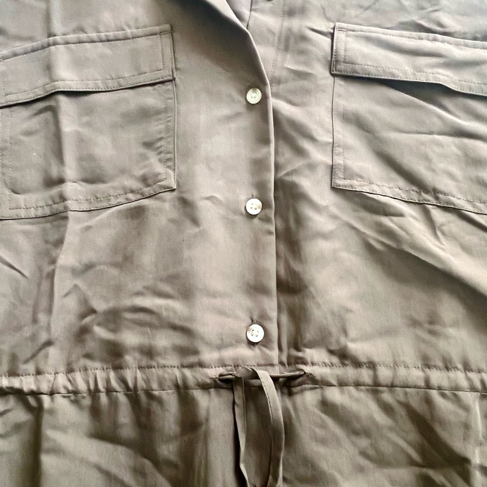 Old Navy Army Green Button-Up Dress New with Tags - Picture 12 of 14